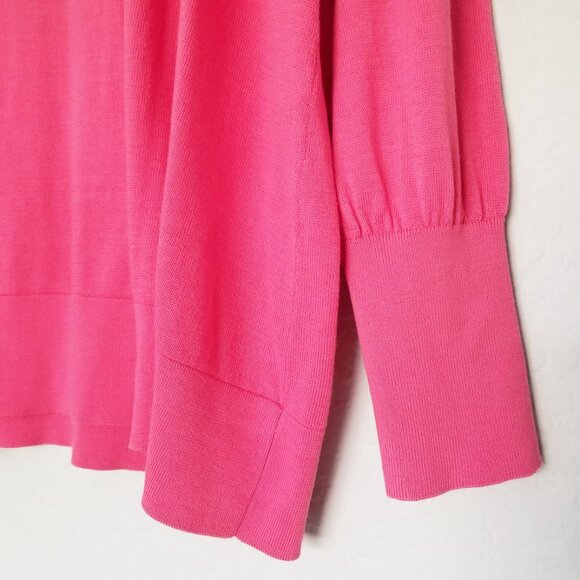 Chico’s Big Heart Pink Pullover Sweater Lightweight Jumper Plus Size XXL $90 - Picture 10 of 16